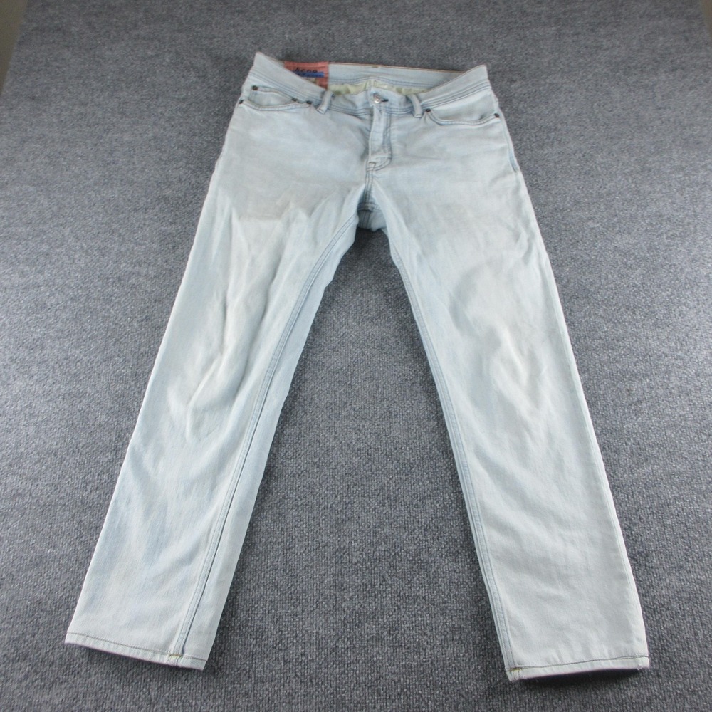 Acne Studios North Lt Blue Jeans Mens 32x28 Light Wash Slim Straight Stretch